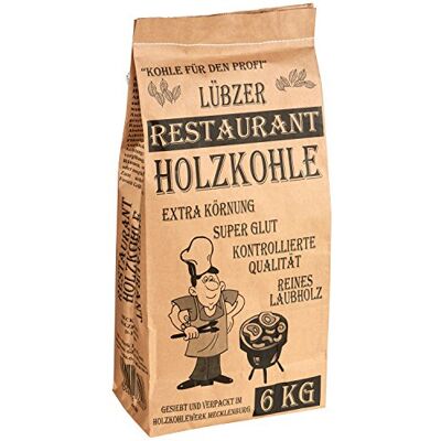 Lübzer - Restaurant-Holzkohle - 6 kg - Hartholz - Barbecue coal Lübzer - Restaurant-Holzkohle - 6 kg - Hartholz - Barbecue coal