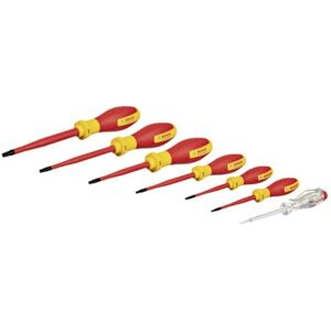 Bosch VDE-Schraubendreher-Set TX (mit einpoligem Phasenprüfer – 7-teilig) Bosch VDE-Schraubendreher-Set TX (mit einpoligem Phasenprüfer – 7-teilig)