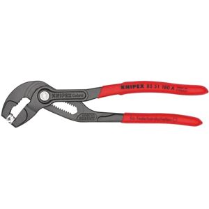 KNIPEX Federbandschellenzange auf SB-Karte mit rutschhemmendem Kunststoff überzogen 180 mm, 85 51 180 A SB KNIPEX Federbandschellenzange auf SB-Karte mit rutschhemmendem Kunststoff überzogen 180 mm, 85 51 180 A SB