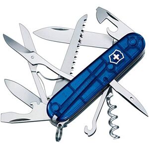 Victorinox Schweizer Taschenmesser Huntsman, Multitool, Swiss Army Knife mit 15 Funktionen, Klinge, Korkenzieher, Dosenöffner, Blau Transparent Victorinox Schweizer Taschenmesser Huntsman, Multitool, Swiss Army Knife mit 15 Funktionen, Klinge, Korkenzieher, Dosenöffner, Blau Transparent