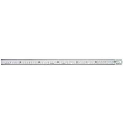Tajima Maßstab (Meterstab), Länge: 60cm, mm-Teilung – Rückseite mit Umrechnungstabelle Zoll/metrisch – SSR60MC Tajima Maßstab (Meterstab), Länge: 60cm, mm-Teilung – Rückseite mit Umrechnungstabelle Zoll/metrisch – SSR60MC