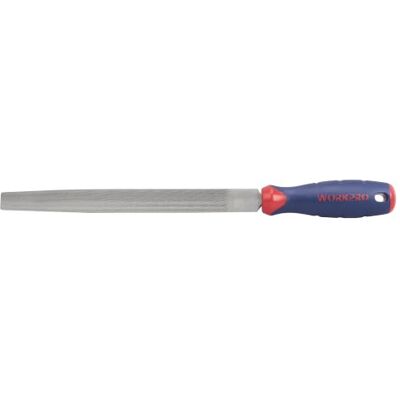 WORKPRO W051003 Halbrunde Feile, langlebige Stahlfeile für konkave, konvexe und flache Oberflächen, bequemer rutschfester Griff, Doppelschnitt und Einzelschnitt, Werkzeugschärfer für Profis und WORKPRO W051003 Halbrunde Feile, langlebige Stahlfeile für konkave, konvexe und flache Oberflächen, bequemer rutschfester Griff, Doppelschnitt und Einzelschnitt, Werkzeugschärfer für Profis und