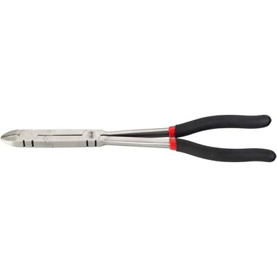 Vigor Seitenschneider mit Doppelgelenk V5650, Länge 290 mm, extrem schmale Ausführung, mit 2-Komponenten-Griffen, geeignet für schwer zugängliche Stellen Vigor Seitenschneider mit Doppelgelenk V5650, Länge 290 mm, extrem schmale Ausführung, mit 2-Komponenten-Griffen, geeignet für schwer zugängliche Stellen