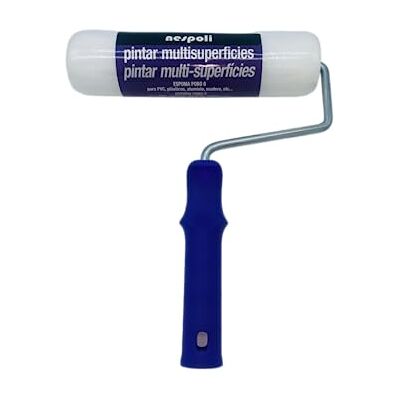 Nespoli Schaumstoff-Farbwalze, 22 cm, Pore 0, Multioberflächen, Polyurethanschaum, Griff Violett Nespoli Schaumstoff-Farbwalze, 22 cm, Pore 0, Multioberflächen, Polyurethanschaum, Griff Violett