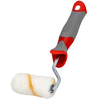 KOTARBAU ® Farbroller Gelbfaden 70 mm mit Gummigriff Pinsel Farbwalze Walzenbürste Rollerwalze Rollerpinsel für Anstricharbeiten und Renovierung KOTARBAU ® Farbroller Gelbfaden 70 mm mit Gummigriff Pinsel Farbwalze Walzenbürste Rollerwalze Rollerpinsel für Anstricharbeiten und Renovierung