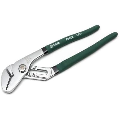 SATA ST70412ST Nut- und Federzange, gerades Backen-Design, Chrom-Vanadium-Stahl-Konstruktion und grün getauchte Griffe, 25,4 cm SATA ST70412ST Nut- und Federzange, gerades Backen-Design, Chrom-Vanadium-Stahl-Konstruktion und grün getauchte Griffe, 25,4 cm