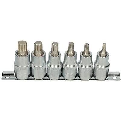 KS Tools 922.1870 Schraubendreher-Bit-Schiene XZN 55 mm 1/2 Zoll M5 – M14, 6-teilig KS Tools 922.1870 Schraubendreher-Bit-Schiene XZN 55 mm 1/2 Zoll M5 – M14, 6-teilig