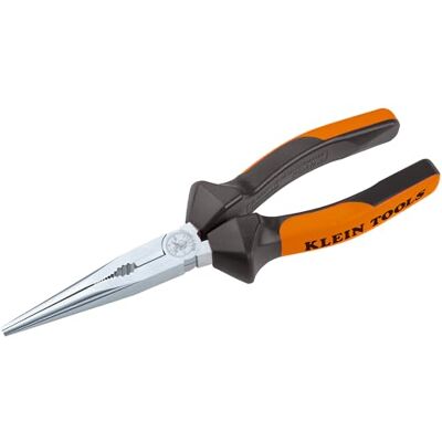 KLEIN TOOLS 2030200EINS Radio-/Telefonzange 200 mm VDE-geprüft 1000 V AC isoliert Lange gerade Halbrundspitze Mit integrierten Schneiden für Draht Made in Germany KLEIN TOOLS 2030200EINS Radio-/Telefonzange 200 mm VDE-geprüft 1000 V AC isoliert Lange gerade Halbrundspitze Mit integrierten Schneiden für Draht Made in Germany