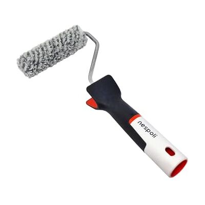 Nespoli Mini-Farbroller 11 cm mit Teflon behandelt, Surface Protector für wenig raue Oberflächen, Farbroller und Fixiermittel für Innenwände, Heimwerkerarbeiten Ergonomischer Soft-Touch-Griff Nespoli Mini-Farbroller 11 cm mit Teflon behandelt, Surface Protector für wenig raue Oberflächen, Farbroller und Fixiermittel für Innenwände, Heimwerkerarbeiten Ergonomischer Soft-Touch-Griff