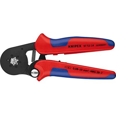 KNIPEX Selbsteinstellende Crimpzange, 97 53 14 Geeignet für Aderendhülsen mit Seiteneinführung mit Mehrkomponenten-Hüllen 180 mm KNIPEX Selbsteinstellende Crimpzange, 97 53 14 Geeignet für Aderendhülsen mit Seiteneinführung mit Mehrkomponenten-Hüllen 180 mm