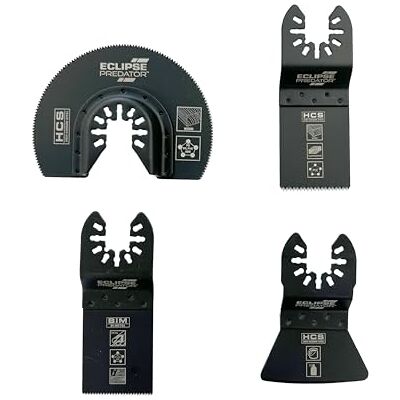 ECLIPSE Professional Tools EC-M1102SET 4-teiliger Satz oszillierender Klingen mit 34 mm Bimetallklinge ECLIPSE Professional Tools EC-M1102SET 4-teiliger Satz oszillierender Klingen mit 34 mm Bimetallklinge