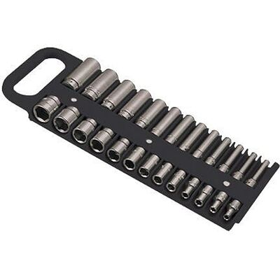 Lisle 40130 1/4 Drive schwarz magnetische Sockel Halter für 26 Steckschlüsseleinsätze Lisle 40130 1/4 Drive schwarz magnetische Sockel Halter für 26 Steckschlüsseleinsätze