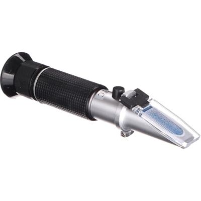 SIXTOL Winzer-Refraktometer AT 32 Brix Meter 0–32% Bier Würze Refraktometer mit ATC für Wein Bier Brauen für Messung des Zuckeranteils zur Herstellung von Qualitätsweinen SIXTOL Winzer-Refraktometer AT 32 Brix Meter 0–32% Bier Würze Refraktometer mit ATC für Wein Bier Brauen für Messung des Zuckeranteils zur Herstellung von Qualitätsweinen