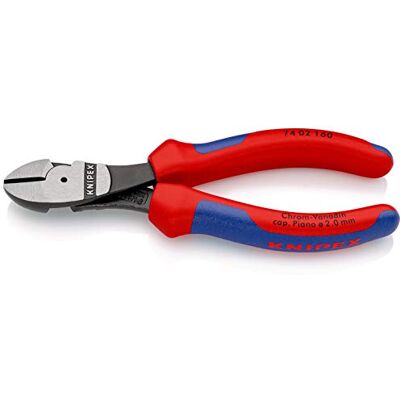 KNIPEX Kraft-Seitenschneider, 160 mm, 74 02 160 Pianodraht bis 2,0 mm, robust, universell, Drahtschneider, Kabelschneider KNIPEX Kraft-Seitenschneider, 160 mm, 74 02 160 Pianodraht bis 2,0 mm, robust, universell, Drahtschneider, Kabelschneider