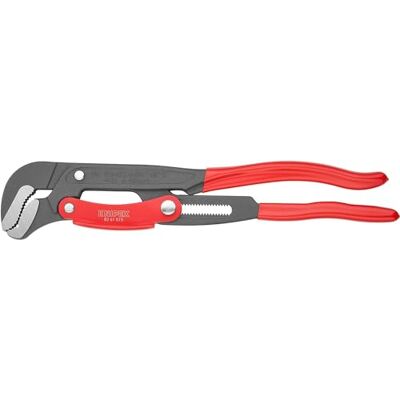 KNIPEX Rohrzange S-Maul mit Schnelleinstellung grau pulverbeschichtet mit Kunststoff überzogen 420 mm, 83 61 015 KNIPEX Rohrzange S-Maul mit Schnelleinstellung grau pulverbeschichtet mit Kunststoff überzogen 420 mm, 83 61 015