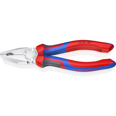 KNIPEX Kombizange mit Comfort-Griffen verchromt 180 mm, 03 05 180 KNIPEX Kombizange mit Comfort-Griffen verchromt 180 mm, 03 05 180