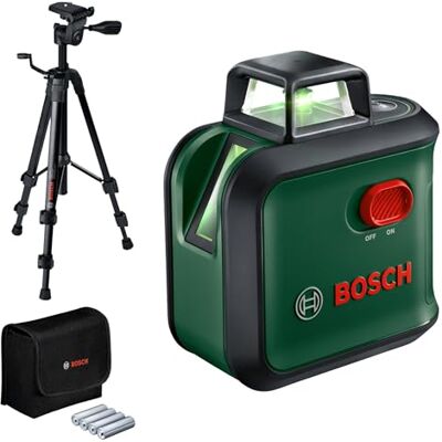Bosch Kreuzlinienlaser AdvancedLevel 360 mit Premium-Stativ 3 Laserlinien inkl. 360° zum Ausrichten im ganzen Raum, im E-Commerce Karton Bosch Kreuzlinienlaser AdvancedLevel 360 mit Premium-Stativ 3 Laserlinien inkl. 360° zum Ausrichten im ganzen Raum, im E-Commerce Karton