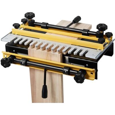 VEVOR Zinkenfräsmaschine 31 cm Breit, Zinkenfrässchablone mit Fräser & 12,7-mm-Schablone, Präzise Ausrichtung, Zapfen- & Zapfenschneidvorrichtung, Werkzeug für Möbel- & Schrankherstellung VEVOR Zinkenfräsmaschine 31 cm Breit, Zinkenfrässchablone mit Fräser & 12,7-mm-Schablone, Präzise Ausrichtung, Zapfen- & Zapfenschneidvorrichtung, Werkzeug für Möbel- & Schrankherstellung