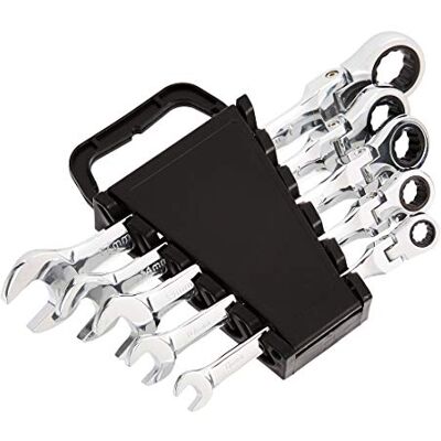 Amazon Basics Flexibles Ratschen-Schlüsselsatz - Metrisch, 5-teilig Amazon Basics Flexibles Ratschen-Schlüsselsatz - Metrisch, 5-teilig