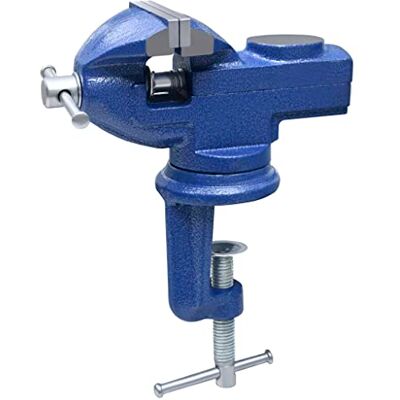 vidaXL Werkbank Schraubstock Drehbar 360° Tischschraubstock Mini Bankschraubstock Feinmechanikerwerkzeug Gusseisen 60mm Blau 175x155x85mm vidaXL Werkbank Schraubstock Drehbar 360° Tischschraubstock Mini Bankschraubstock Feinmechanikerwerkzeug Gusseisen 60mm Blau 175x155x85mm