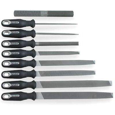 Nicholson 22030HNNN Wartungsfeilen-Set mit ergonomischen Griffen, 15,2 cm, 20,3 cm, 25,4 cm und 30,5 cm, 9-teilig, mehrfarbig Nicholson 22030HNNN Wartungsfeilen-Set mit ergonomischen Griffen, 15,2 cm, 20,3 cm, 25,4 cm und 30,5 cm, 9-teilig, mehrfarbig