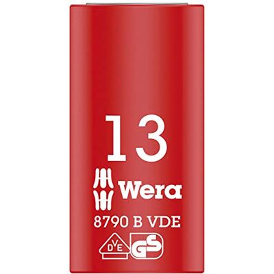 Wera 05004962001 8790 B VDE Zyklop-Steckschlüsseleinsatz, isoliert, mit 3/8 Zoll-Antrieb, 18.0 x 46.0 mm, 18 Wera 05004962001 8790 B VDE Zyklop-Steckschlüsseleinsatz, isoliert, mit 3/8 Zoll-Antrieb, 18.0 x 46.0 mm, 18