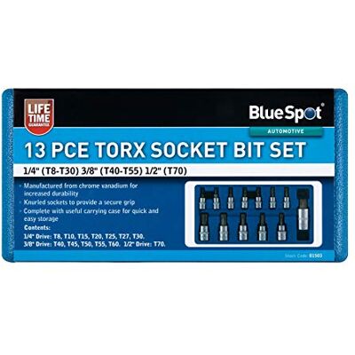 BlueSpot 01503 13-teiliges Torx Steckschlüssel-Set - Steckschlüssel-Set BlueSpot 01503 13-teiliges Torx Steckschlüssel-Set - Steckschlüssel-Set