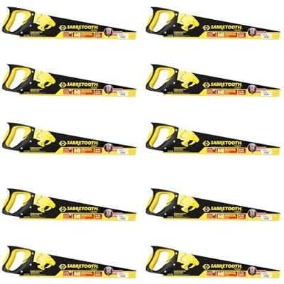 C.K Tools Sabretooth Trade Handsäge Set 10-teilig, Universelle Holzsäge, Dreifach geschliffene Zähne, SK5 Stahlblatt 500 mm 20 Zoll, Komfortgriff, Längs und Querschnitt Zimmerer CK T0840 20 C.K Tools Sabretooth Trade Handsäge Set 10-teilig, Universelle Holzsäge, Dreifach geschliffene Zähne, SK5 Stahlblatt 500 mm 20 Zoll, Komfortgriff, Längs und Querschnitt Zimmerer CK T0840 20