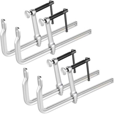 VEVOR Schraubzwinge, 4er-Pack, 30,48 cm Öffnung, 120 mm Ausladung, 545 kg Tragkraft, Klemmzwinge Stahlguss- & Schmiedematerial, mit drehbarer Backe und T-Griff, für die Holz- & Metallbearbeitung VEVOR Schraubzwinge, 4er-Pack, 30,48 cm Öffnung, 120 mm Ausladung, 545 kg Tragkraft, Klemmzwinge Stahlguss- & Schmiedematerial, mit drehbarer Backe und T-Griff, für die Holz- & Metallbearbeitung