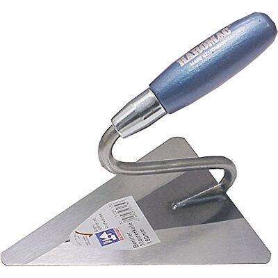 HAROMAC Berliner Maurerkelle 240 mm – gehärtetes Stahlblatt mit S-Hals & blauem Holzgriff – klassische Mauerkelle zum Auftragen und Verteilen von Mörtel – Made in Germany HAROMAC Berliner Maurerkelle 240 mm – gehärtetes Stahlblatt mit S-Hals & blauem Holzgriff – klassische Mauerkelle zum Auftragen und Verteilen von Mörtel – Made in Germany