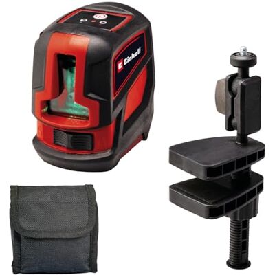 Einhell Kreuzlinienlaser TC-LL 2 G (selbstnivellierend, horizontale/vertikale grüne Laserlinien, digitale Wasserwaage, 1/4" Stativgewinde, inkl. Tasche & Universalklemme) Einhell Kreuzlinienlaser TC-LL 2 G (selbstnivellierend, horizontale/vertikale grüne Laserlinien, digitale Wasserwaage, 1/4" Stativgewinde, inkl. Tasche & Universalklemme)