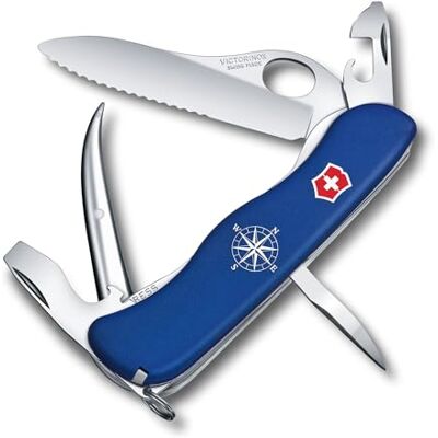 Victorinox Schweizer Taschenmesser, Skipper Pro MW, Multitool, 12 Funktionen, Einhand-Feststellklinge mit Wellenschliff, Kapselheber, feststellbar Victorinox Schweizer Taschenmesser, Skipper Pro MW, Multitool, 12 Funktionen, Einhand-Feststellklinge mit Wellenschliff, Kapselheber, feststellbar