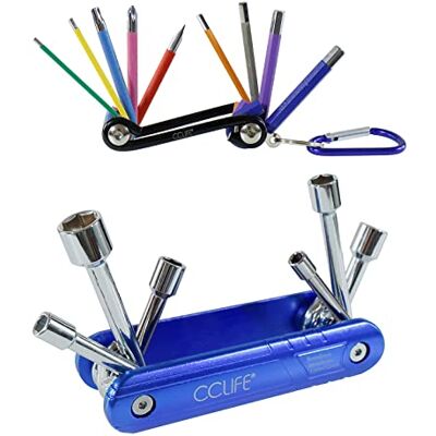 CCLIFE 2tlg Fahrrad Multifunktionswerkzeug Miniwerkzeug Faltbares Reparatur Werkzeug Set CCLIFE 2tlg Fahrrad Multifunktionswerkzeug Miniwerkzeug Faltbares Reparatur Werkzeug Set
