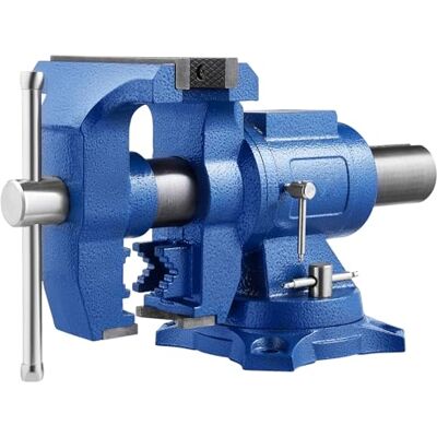 VEVOR Schraubstock, 152 mm Backenbreite, 360° Tischschraubstock Vielseitige Schwenkbasis, Schraubstock aus Gusseisen Spannkraft 30 kN, Spannwerkzeug zum Festklemmen und Befestigen des Werkstücks VEVOR Schraubstock, 152 mm Backenbreite, 360° Tischschraubstock Vielseitige Schwenkbasis, Schraubstock aus Gusseisen Spannkraft 30 kN, Spannwerkzeug zum Festklemmen und Befestigen des Werkstücks