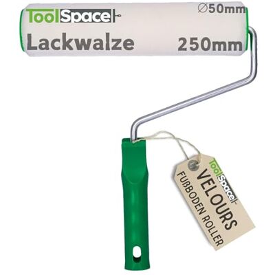 ToolSpace Velours Lackwalze Φ50 mm 25 cm Fußboden und Möbelroller Lackrollen für Lacke Schaumwalze, Farbrolle für Holz, Streichen von Möbeln Epoxidfarben Polyesterharze Extrem Haltbar ToolSpace Velours Lackwalze Φ50 mm 25 cm Fußboden und Möbelroller Lackrollen für Lacke Schaumwalze, Farbrolle für Holz, Streichen von Möbeln Epoxidfarben Polyesterharze Extrem Haltbar