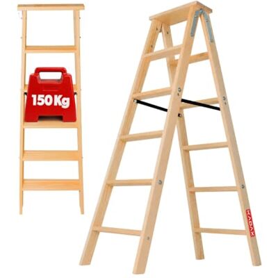 Kadax - 2x6 wooden - extendable - folding - ladder Kadax - 2x6 wooden - extendable - folding - ladder