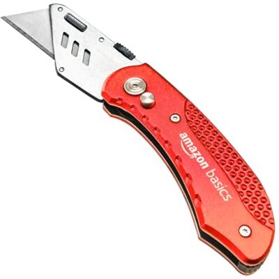 Amazon Basics - Durable Folding Aluminum Body - Rot Amazon Basics - Durable Folding Aluminum Body - Rot