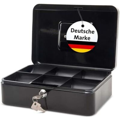 MAUL Geldkassette schwarz Stahlkasse mit Münzeinsatz 25 cm sicherer Zugriffsschutz, griffbereit für Kasse & Trinkgeld, 6 Münzfächer, 2 Schlüssel, robuster Stahl, kompakte Größe MAUL Geldkassette schwarz Stahlkasse mit Münzeinsatz 25 cm sicherer Zugriffsschutz, griffbereit für Kasse & Trinkgeld, 6 Münzfächer, 2 Schlüssel, robuster Stahl, kompakte Größe