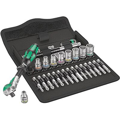 Wera Zyklop Speed-Knarrensatz 8100 SA 6, 1/4 Zoll-Antrieb, metrisch, Silber, 28-teilig, 05004016001 Wera Zyklop Speed-Knarrensatz 8100 SA 6, 1/4 Zoll-Antrieb, metrisch, Silber, 28-teilig, 05004016001
