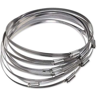 ECLIPSE Professional Tools ECW1-14 W1 Weichstahl-Schneckengewindeschellen 290mm-330mm Beutel à 10 ECLIPSE Professional Tools ECW1-14 W1 Weichstahl-Schneckengewindeschellen 290mm-330mm Beutel à 10