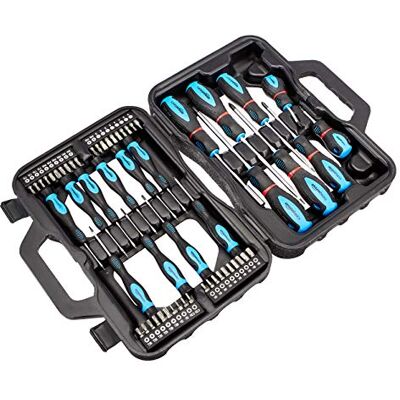 Amazon Schraubendreher-Set, 58 Stück, Präzisions-Schlitze, Kreuzschlitz, Torx, Schwarz Amazon Schraubendreher-Set, 58 Stück, Präzisions-Schlitze, Kreuzschlitz, Torx, Schwarz