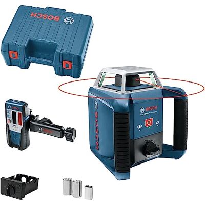 Bosch Rotationslaser GRL 400 H (Ein-Knopf-Bedienfeld, max. Arbeitsbereich: 400 m, in Handwerkerkoffer) Bosch Rotationslaser GRL 400 H (Ein-Knopf-Bedienfeld, max. Arbeitsbereich: 400 m, in Handwerkerkoffer)