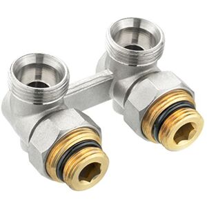 Cornat Hahnblock für Ventil-Heizkörper, selbstdichtend, absperrbar, 1/2 Zoll x 3/4 Zoll AG, Eckform Cornat Hahnblock für Ventil-Heizkörper, selbstdichtend, absperrbar, 1/2 Zoll x 3/4 Zoll AG, Eckform