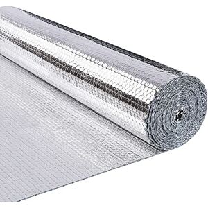 VOUNOT Isolierfolie Dämmfolie 20m x 122cm x 3.2mm, Doppelte Alu-Luftpolsterfolie Heizkörper Reflexionsfolie Thermofolie VOUNOT Isolierfolie Dämmfolie 20m x 122cm x 3.2mm, Doppelte Alu-Luftpolsterfolie Heizkörper Reflexionsfolie Thermofolie