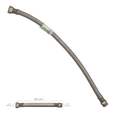 ORYX Flexibler Schlauch, verstärkter Edelstahl, männlich, 1/2 Zoll, weiblich, 1/2 Zoll, Länge 500 mm ORYX Flexibler Schlauch, verstärkter Edelstahl, männlich, 1/2 Zoll, weiblich, 1/2 Zoll, Länge 500 mm