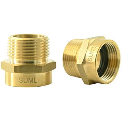 GESHATEN 1,9 cm (3/4 Zoll) G Gewinde (BSP) Buchse auf 3/4 Zoll NPT Stecker, Messing BSP auf NPT Adapter, 3/4 Zoll, industrielles Metall Messing G Gewinde auf Rohrverschraubungen verbinden (2 Stück) GESHATEN 1,9 cm (3/4 Zoll) G Gewinde (BSP) Buchse auf 3/4 Zoll NPT Stecker, Messing BSP auf NPT Adapter, 3/4 Zoll, industrielles Metall Messing G Gewinde auf Rohrverschraubungen verbinden (2 Stück)
