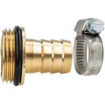 tecuro Schlauchtülle mit AG (O-Ring) Ø 38 mm x G 1 1/2 Zoll & Schelle W4 32-50 mm tecuro Schlauchtülle mit AG (O-Ring) Ø 38 mm x G 1 1/2 Zoll & Schelle W4 32-50 mm