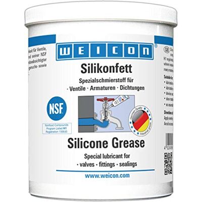 Weicon 26350045 Silikonfett - Lebensmittelecht, -50°C bis 200°C, Kunststoff & Gummi Weicon 26350045 Silikonfett - Lebensmittelecht, -50°C bis 200°C, Kunststoff & Gummi