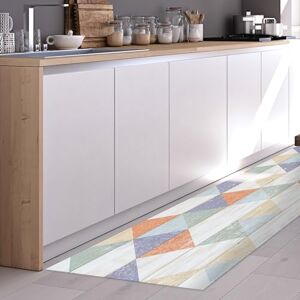 CREARREDA Läufer Teppich Küchenteppich Colour Wood 50x120 Isolierend, feuerhemmend, Kratzfest, hypoallergen, leicht zu waschender Vinyl Teppich. Komplett in Italien hergestellt CREARREDA Läufer Teppich Küchenteppich Colour Wood 50x120 Isolierend, feuerhemmend, Kratzfest, hypoallergen, leicht zu waschender Vinyl Teppich. Komplett in Italien hergestellt