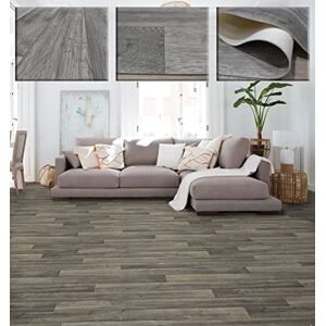 TADI & IMPERIO 1979 Taupe Vinyl-Holz-Teppich - Teppich TADI & IMPERIO 1979 Taupe Vinyl-Holz-Teppich - Teppich